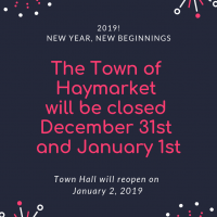 Closed December 31st and January 1st