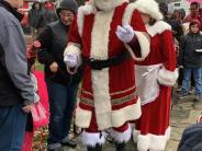 Santa Arriving