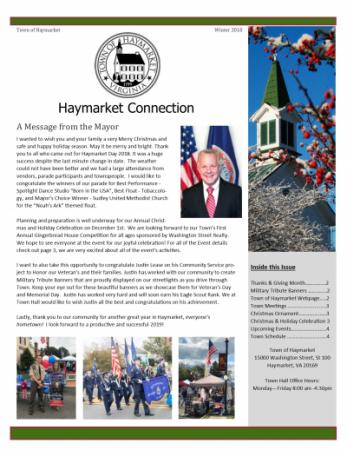 Winter Newsletter 2018