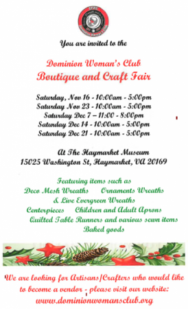 DWC Boutique and Craft Fair