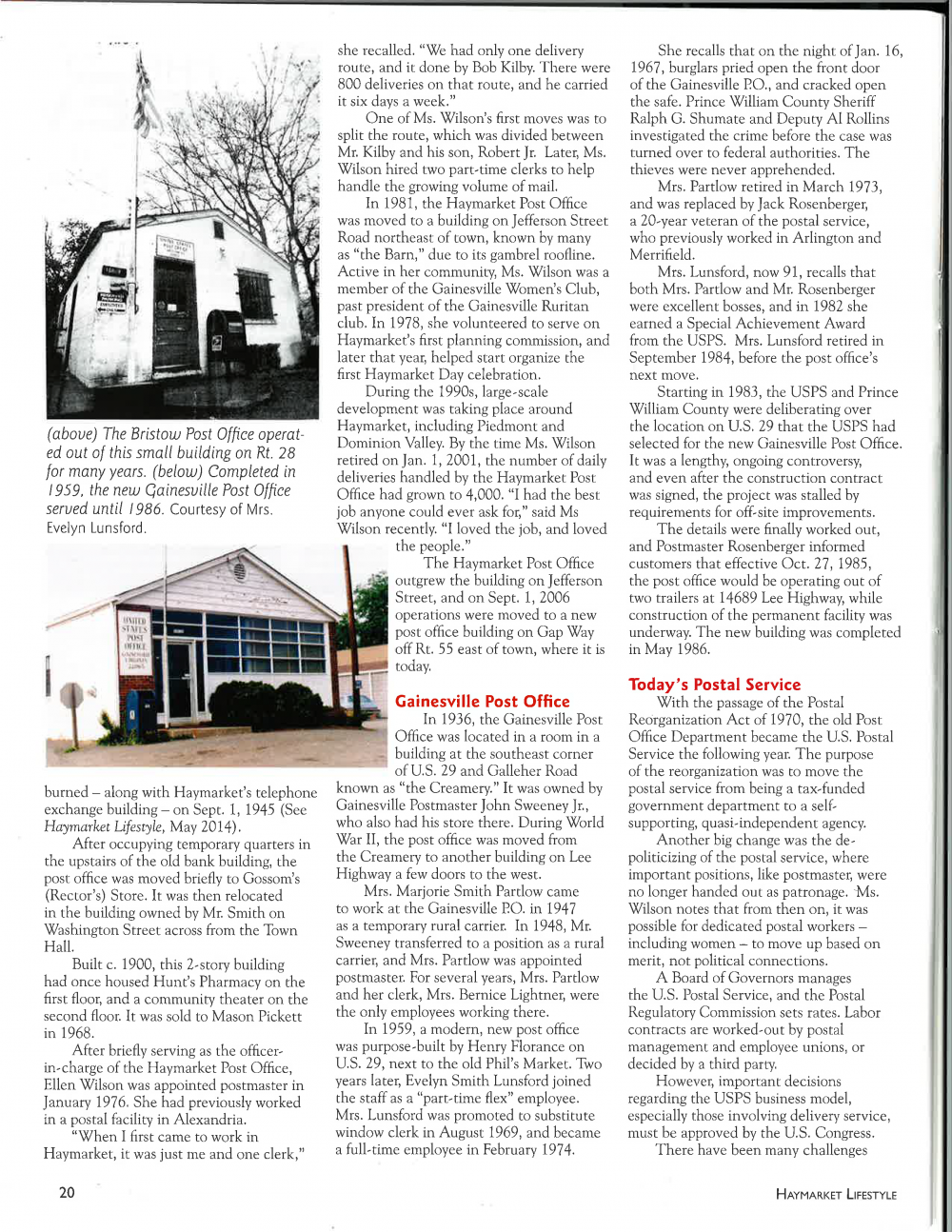 Special Delivery Town of Haymarket Virginia